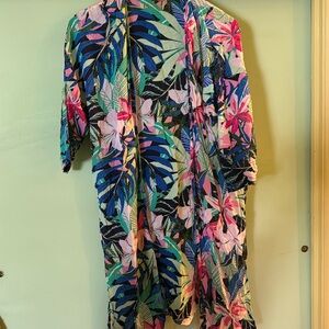 Jungle floral duster/kimono size M/L